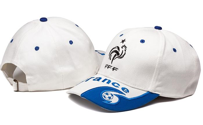 French White Soccer Hat