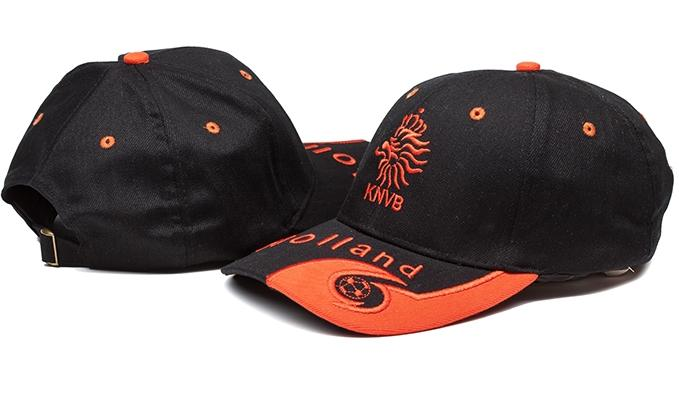 Netherlands Black Soccer Hat