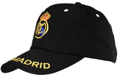 Real Madrid Black Soccer Caps