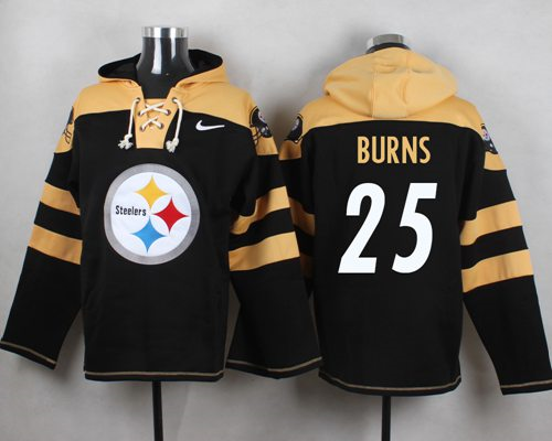 Nike Pittsburgh Steelers #25 Artie Burns Black Player Pullover NFL Hoodie