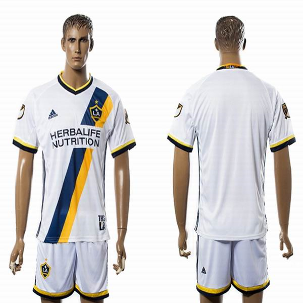Los Angeles Galaxy Blank White Home Soccer Club Jersey
