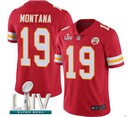 Nike Chiefs #19 MONTANA Red 2020 Super Bowl LIV Vapor Untouchable Limited Jersey