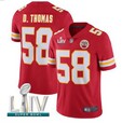 Nike Chiefs #58 D.THOMAS Red 2020 Super Bowl LIV Vapor Untouchable Limited Jersey